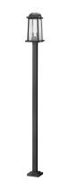Two Light Outdoor Post Mounted Fixture by Z-Lite - Millworks Collection, Black Finish - 574PHMS-536P-BK