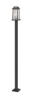 Two Light Outdoor Post Mounted Fixture by Z-Lite - Millworks Collection, Oil Rubbed Bronze Finish - 574PHMS-536P-ORB