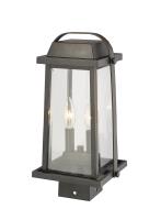 Two Light Outdoor Post Mount Fixture by Z-Lite - Millworks Collection, Oil Rubbed Bronze Finish - 574PHMS-ORB