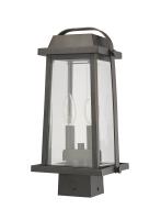 Two Light Outdoor Post Mount Fixture by Z-Lite - Millworks Collection, Oil Rubbed Bronze Finish - 574PHMS-ORB