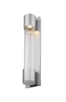 LED Outdoor Wall Mount by Z-Lite - Striate Collection, Silver Finish - 575B-SL-LED