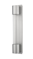 LED Outdoor Wall Mount by Z-Lite - Striate Collection, Silver Finish - 575B-SL-LED