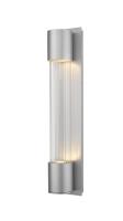 LED Outdoor Wall Mount by Z-Lite - Striate Collection, Silver Finish - 575B-SL-LED