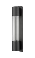 LED Outdoor Wall Mount by Z-Lite - Striate Collection, Black Finish - 575M-BK-LED