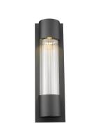 LED Outdoor Wall Mount by Z-Lite - Striate Collection, Black Finish - 575S-BK-LED