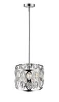 Three Light Chandelier by Z-Lite - Dealey Collection, Chrome Finish - 6010-12CH