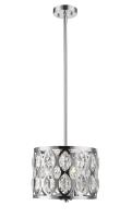 Three Light Chandelier by Z-Lite - Dealey Collection, Chrome Finish - 6010-12CH