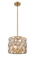 Three Light Chandelier by Z-Lite - Dealey Collection, Heirloom Brass Finish - 6010-12HB