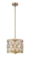 Three Light Chandelier by Z-Lite - Dealey Collection, Heirloom Brass Finish - 6010-12HB