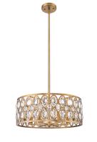 Six Light Chandelier by Z-Lite - Dealey Collection, Heirloom Brass Finish - 6010-24HB