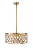 Six Light Chandelier by Z-Lite - Dealey Collection, Heirloom Brass Finish - 6010-24HB