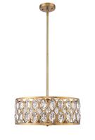 Six Light Chandelier by Z-Lite - Dealey Collection, Heirloom Brass Finish - 6010-24HB