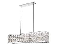 Seven Light Linear Chandelier by Z-Lite - Dealey Collection, Chrome Finish - 6010-42CH