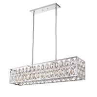 Seven Light Linear Chandelier by Z-Lite - Dealey Collection, Chrome Finish - 6010-42CH