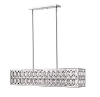 Seven Light Linear Chandelier by Z-Lite - Dealey Collection, Chrome Finish - 6010-42CH