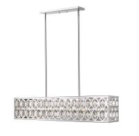 Seven Light Linear Chandelier by Z-Lite - Dealey Collection, Chrome Finish - 6010-42CH