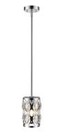 One Light Pendant by Z-Lite - Dealey Collection, Chrome Finish - 6010MP-CH