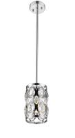 One Light Pendant by Z-Lite - Dealey Collection, Chrome Finish - 6010MP-CH