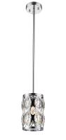 One Light Pendant by Z-Lite - Dealey Collection, Chrome Finish - 6010MP-CH