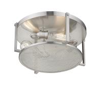 Three Light Flush Mount by Z-Lite - Halcyon Collection, Brushed Nickel Finish - 723F15-BN