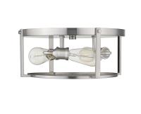 Three Light Flush Mount by Z-Lite - Halcyon Collection, Brushed Nickel Finish - 723F15-BN