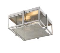 Two Light Flush Mount by Z-Lite - Halcyon Collection, Brushed Nickel Finish - 724F13-BN