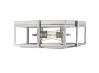 Two Light Flush Mount by Z-Lite - Halcyon Collection, Brushed Nickel Finish - 724F13-BN
