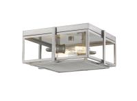Two Light Flush Mount by Z-Lite - Halcyon Collection, Brushed Nickel Finish - 724F13-BN