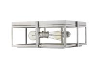 Three Light Flush Mount by Z-Lite - Halcyon Collection, Brushed Nickel Finish - 724F15-BN