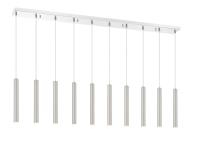 LED Linear Chandelier by Z-Lite - Forest Collection, Chrome Finish - 917MP12-BN-LED-10LCH