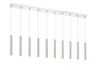 LED Linear Chandelier by Z-Lite - Forest Collection, Chrome Finish - 917MP12-BN-LED-10LCH
