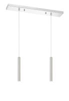 LED Linear Chandelier by Z-Lite - Forest Collection, Chrome Finish - 917MP12-BN-LED-2LCH