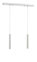 LED Linear Chandelier by Z-Lite - Forest Collection, Chrome Finish - 917MP12-BN-LED-2LCH