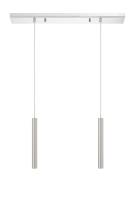 LED Linear Chandelier by Z-Lite - Forest Collection, Chrome Finish - 917MP12-BN-LED-2LCH