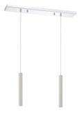 LED Linear Chandelier by Z-Lite - Forest Collection, Chrome Finish - 917MP12-BN-LED-2LCH