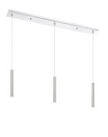 LED Linear Chandelier by Z-Lite - Forest Collection, Chrome Finish - 917MP12-BN-LED-3LCH