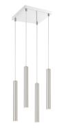 LED Chandelier by Z-Lite - Forest Collection, Chrome Finish - 917MP12-BN-LED-4SCH