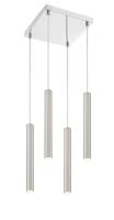 LED Chandelier by Z-Lite - Forest Collection, Chrome Finish - 917MP12-BN-LED-4SCH