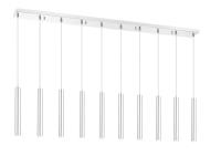LED Linear Chandelier by Z-Lite - Forest Collection, Chrome Finish - 917MP12-CH-LED-10LCH