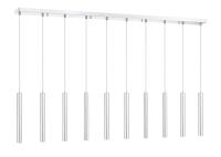 LED Linear Chandelier by Z-Lite - Forest Collection, Chrome Finish - 917MP12-CH-LED-10LCH