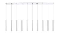 LED Linear Chandelier by Z-Lite - Forest Collection, Chrome Finish - 917MP12-CH-LED-10LCH
