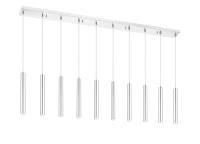 LED Linear Chandelier by Z-Lite - Forest Collection, Chrome Finish - 917MP12-CH-LED-10LCH