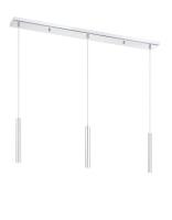 LED Linear Chandelier by Z-Lite - Forest Collection, Chrome Finish - 917MP12-CH-LED-3LCH
