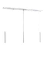 LED Linear Chandelier by Z-Lite - Forest Collection, Chrome Finish - 917MP12-CH-LED-3LCH