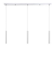 LED Linear Chandelier by Z-Lite - Forest Collection, Chrome Finish - 917MP12-CH-LED-3LCH