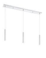 LED Linear Chandelier by Z-Lite - Forest Collection, Chrome Finish - 917MP12-CH-LED-3LCH