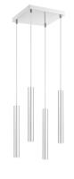 LED Chandelier by Z-Lite - Forest Collection, Chrome Finish - 917MP12-CH-LED-4SCH