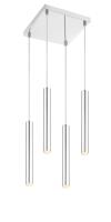 LED Chandelier by Z-Lite - Forest Collection, Chrome Finish - 917MP12-CH-LED-4SCH