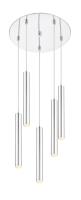 LED Chandelier by Z-Lite - Forest Collection, Chrome Finish - 917MP12-CH-LED-5RCH