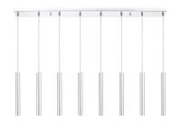 LED Linear Chandelier by Z-Lite - Forest Collection, Chrome Finish - 917MP12-CH-LED-8LCH